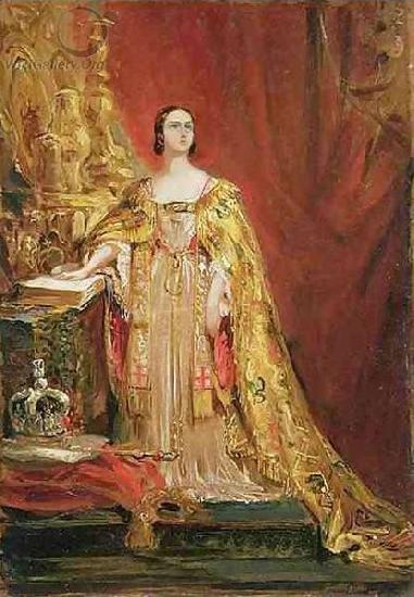 George Hayter Queen Victoria taking the Coronation Oath